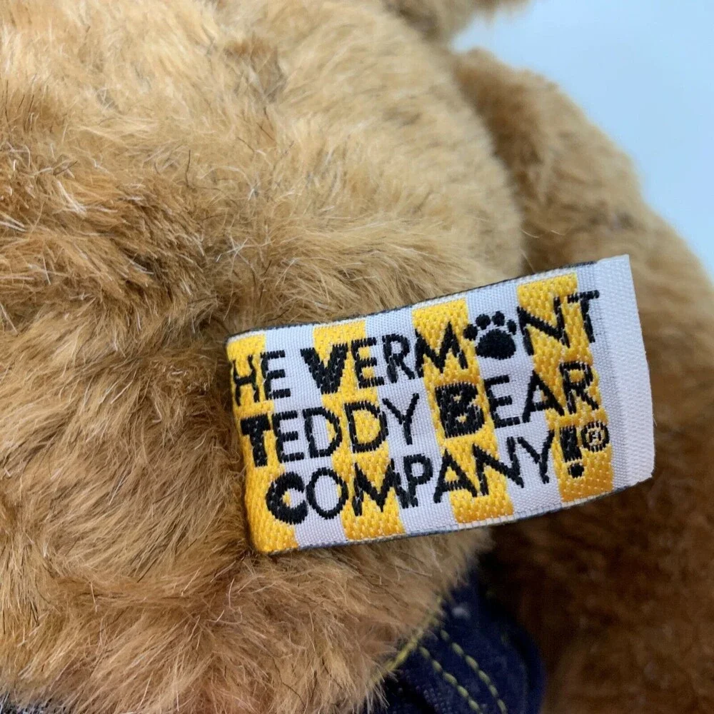 The Vermont Teddy Bear Company Plush Stuffed Animal Brown Arm‎ Tattoo Love